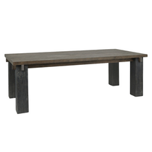 Duncan Reclaimed Pine 90" Dining Table - Suede Brown/Carbon Black - Chapin Furniture