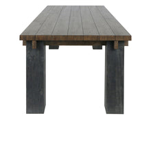 Duncan Reclaimed Pine 90" Dining Table - Suede Brown/Carbon Black - Chapin Furniture