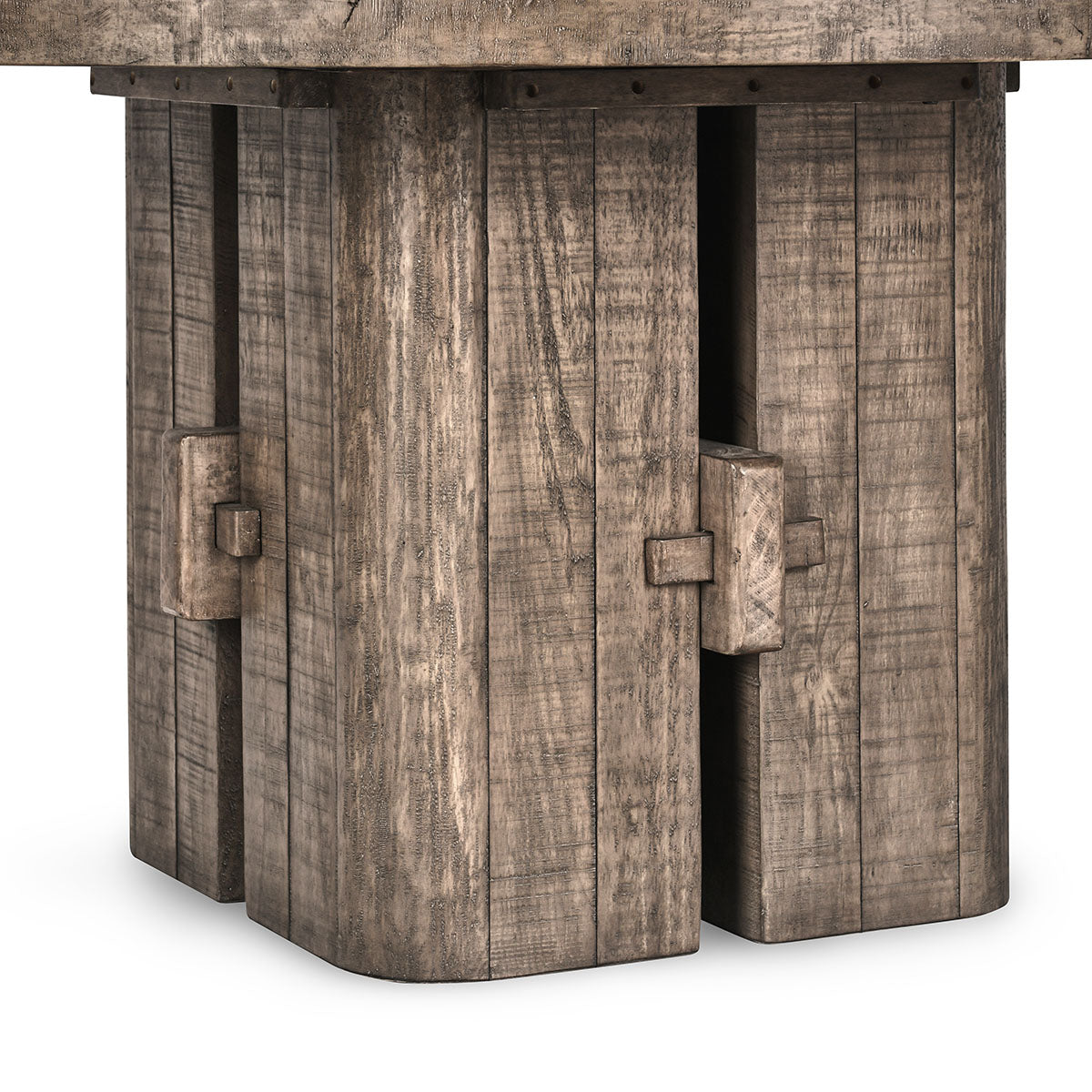 Rosemount Reclaimed Pine 60" Round Dining Table - Aged Brown - Chapin Furniture