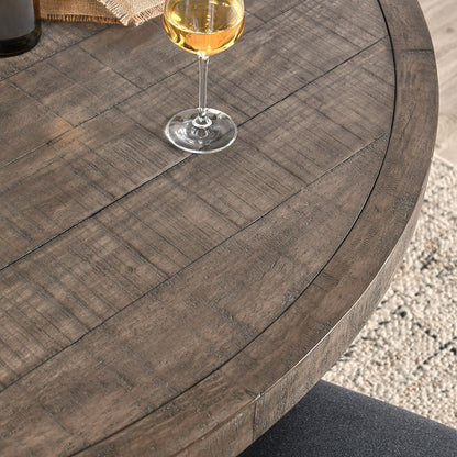 Rosemount Reclaimed Pine 60" Round Dining Table - Aged Brown - Chapin Furniture
