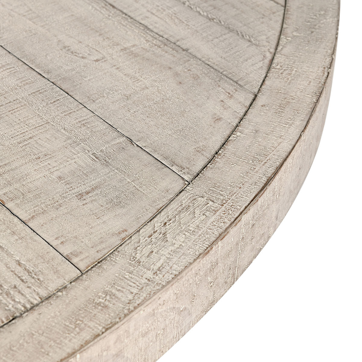 Rosemount Reclaimed Pine 60" Round Dining Table - White Wash - Chapin Furniture