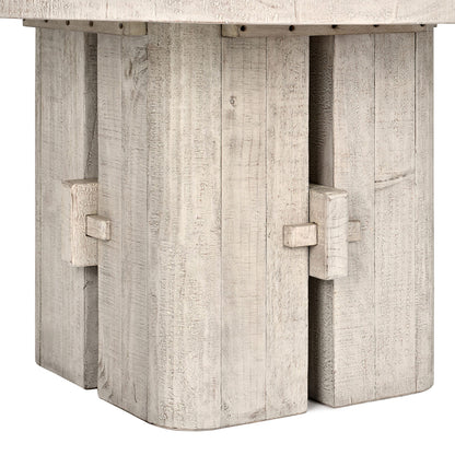 Rosemount Reclaimed Pine 60" Round Dining Table - White Wash - Chapin Furniture