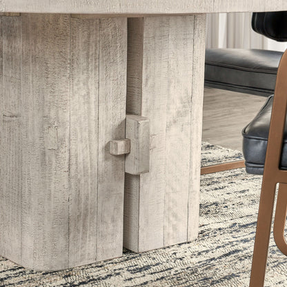 Rosemount Reclaimed Pine 60" Round Dining Table - White Wash - Chapin Furniture