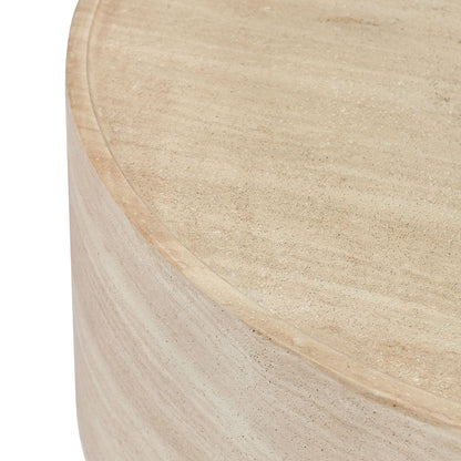 McKenna Outdoor Concrete 31.5" Round Coffee Table - Chapin Furniture