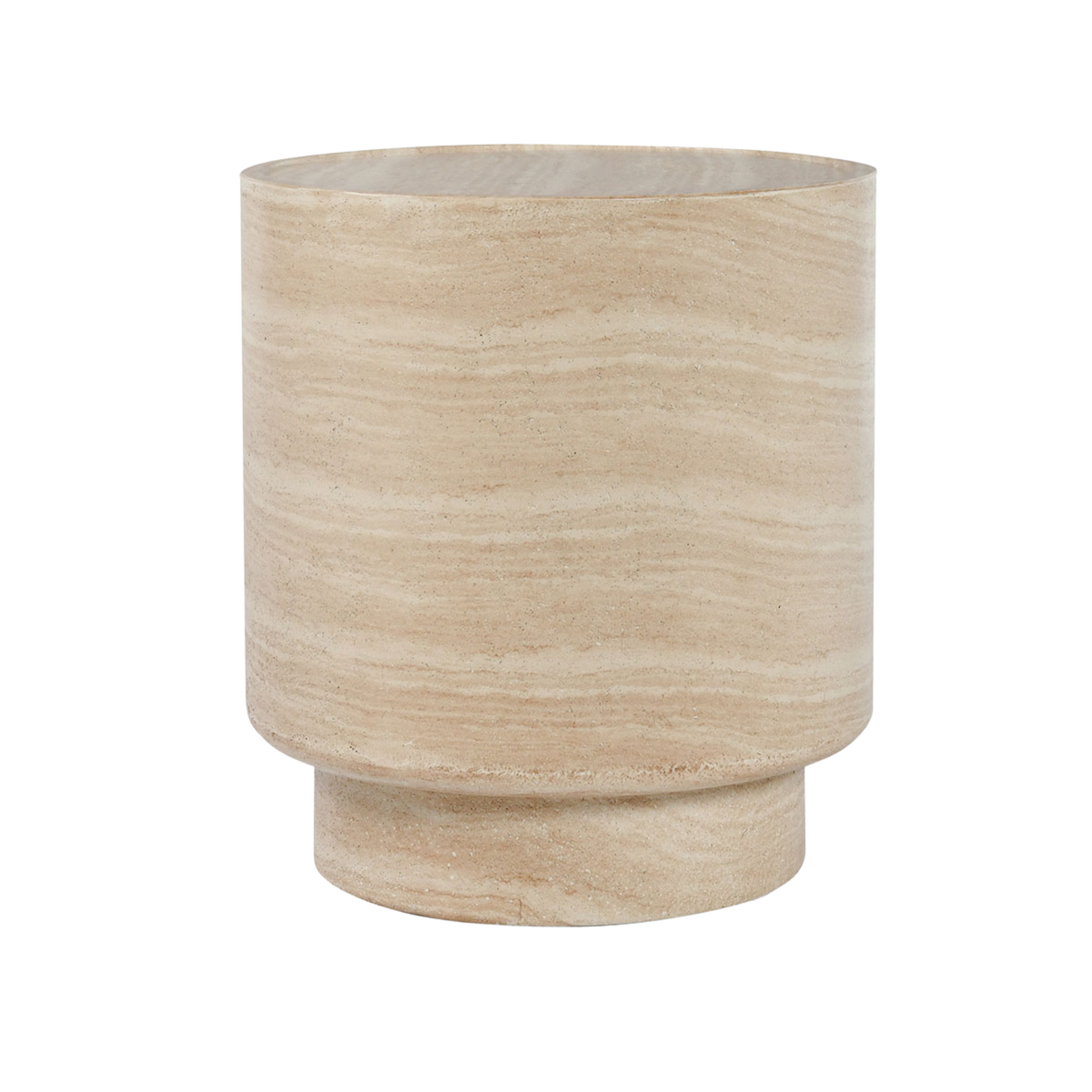 McKenna Outdoor Concrete 18" Round End Table - Chapin Furniture