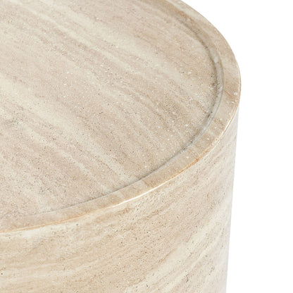 McKenna Outdoor Concrete 18" Round End Table - Chapin Furniture