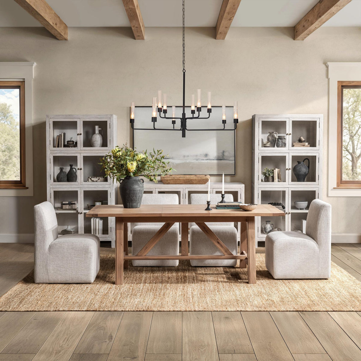 Marla 63 - 83" Extendable Dining Table - Natural Mist - Chapin Furniture