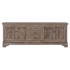 Amita 4 Door/3 Drawer Sideboard Brown Stone - Chapin Furniture