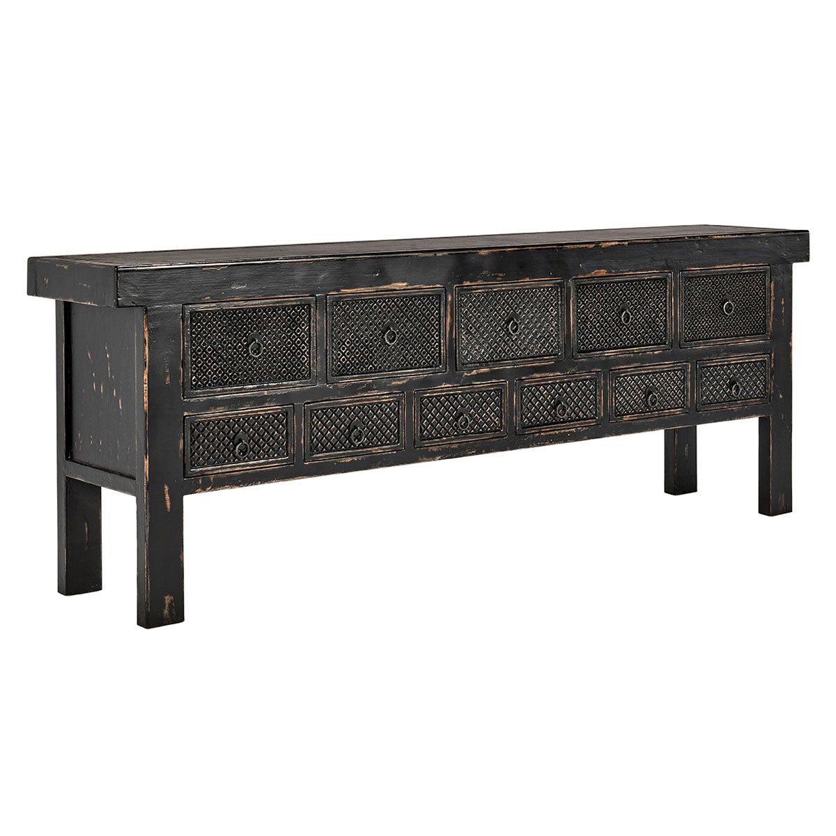 Lahey Reclaimed Pine Wood Console Table - Chapin Furniture