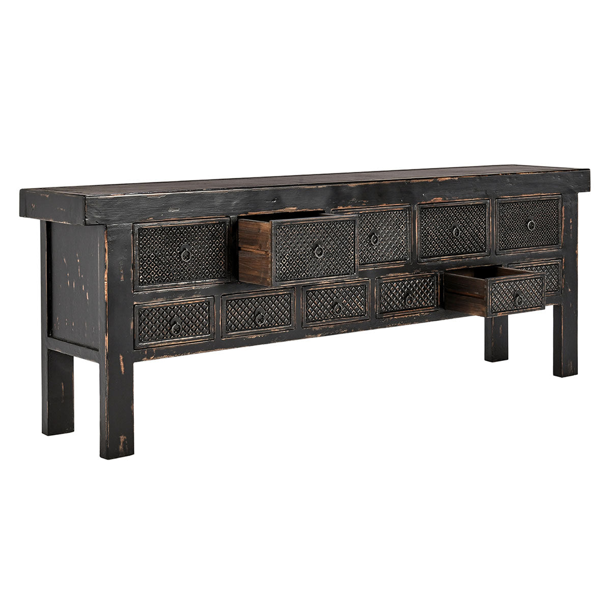 Lahey Reclaimed Pine Wood Console Table - Chapin Furniture