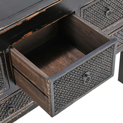 Lahey Reclaimed Pine Wood Console Table - Chapin Furniture