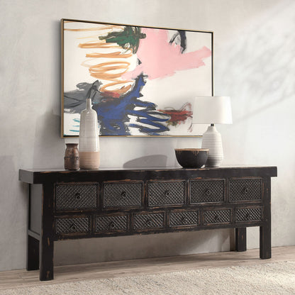 Lahey Reclaimed Pine Wood Console Table - Chapin Furniture