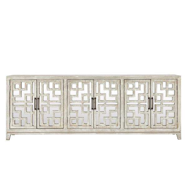 Arley 6 Door Cabinet- Cream - Chapin Furniture
