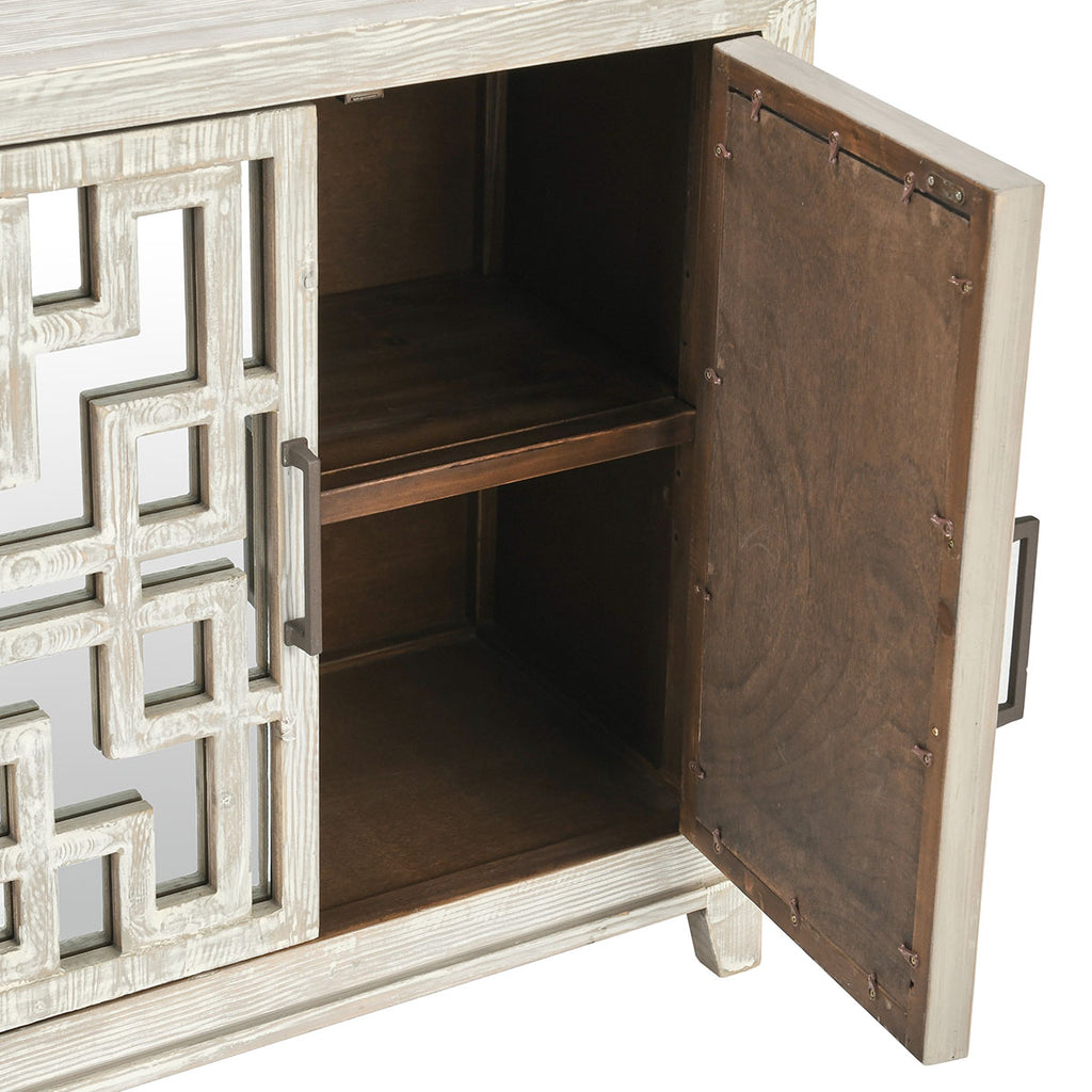 Arley 6 Door Cabinet- Cream - Chapin Furniture