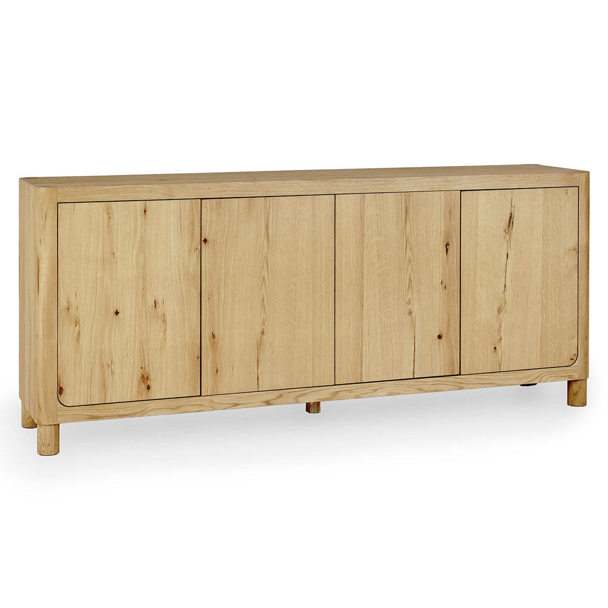 Orlando Oak 4 Door Buffet Cabinet- Natural - Chapin Furniture