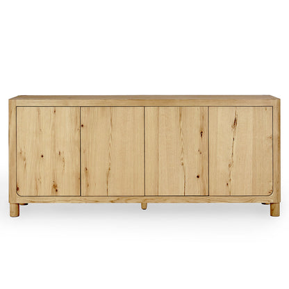 Orlando Oak 4 Door Buffet Cabinet- Natural - Chapin Furniture