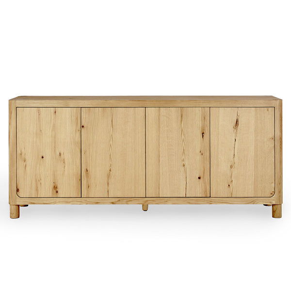 Orlando Oak 4 Door Buffet Cabinet- Natural - Chapin Furniture