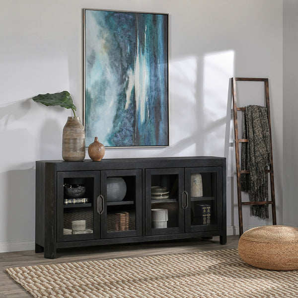 Macarthur Reclaimed Oak 4 Door Cabinet - Chapin Furniture