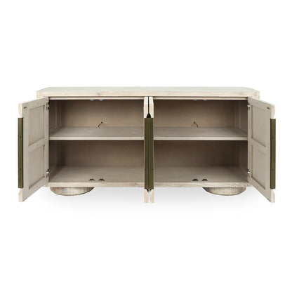 Tiber 4Dr Buffet - White Wash - Chapin Furniture