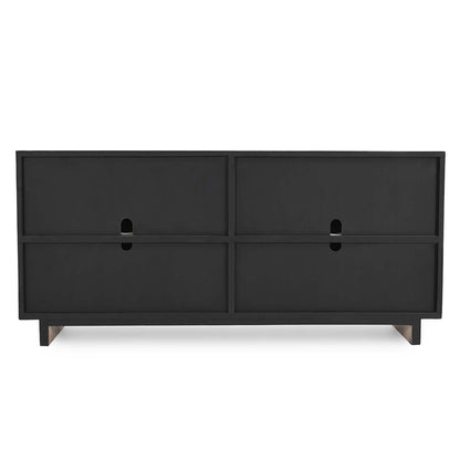 Anton Oak Wood 4 Door Cabinet - Chapin Furniture