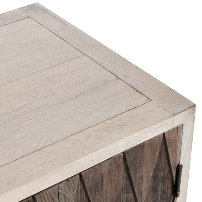 Anton Oak Wood 4 Door Cabinet - Chapin Furniture