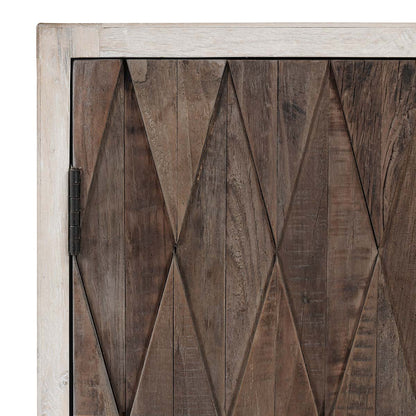 Anton Oak Wood 4 Door Cabinet - Chapin Furniture