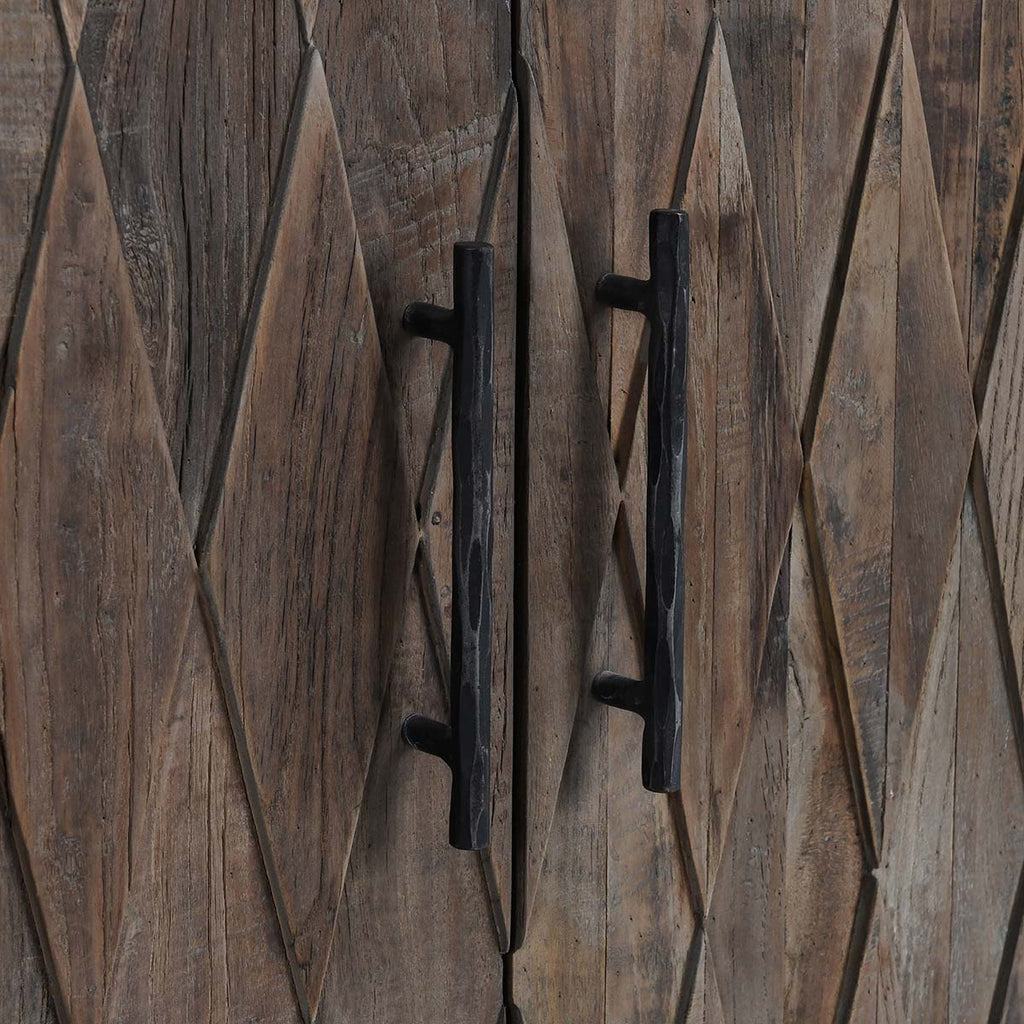Anton Oak Wood 4 Door Cabinet - Chapin Furniture