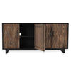 Anton Oak Wood 4 Door Cabinet- Black - Chapin Furniture