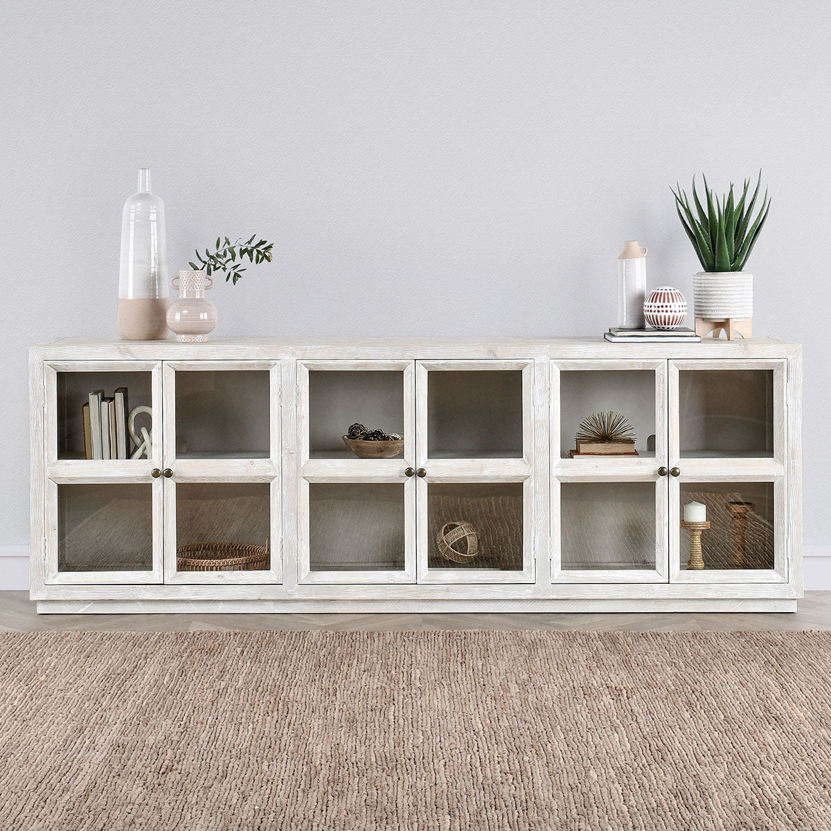 Selma 6 Door Sideboard- White - Chapin Furniture