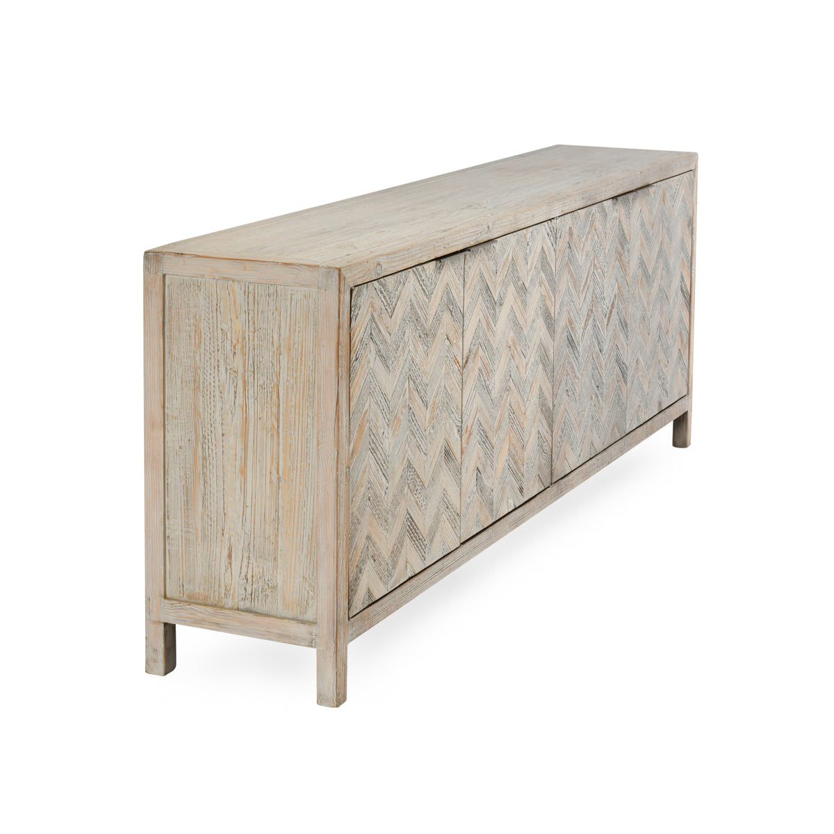 Sienna Reclaimed Pine 4 Door Cabinet - Chapin Furniture