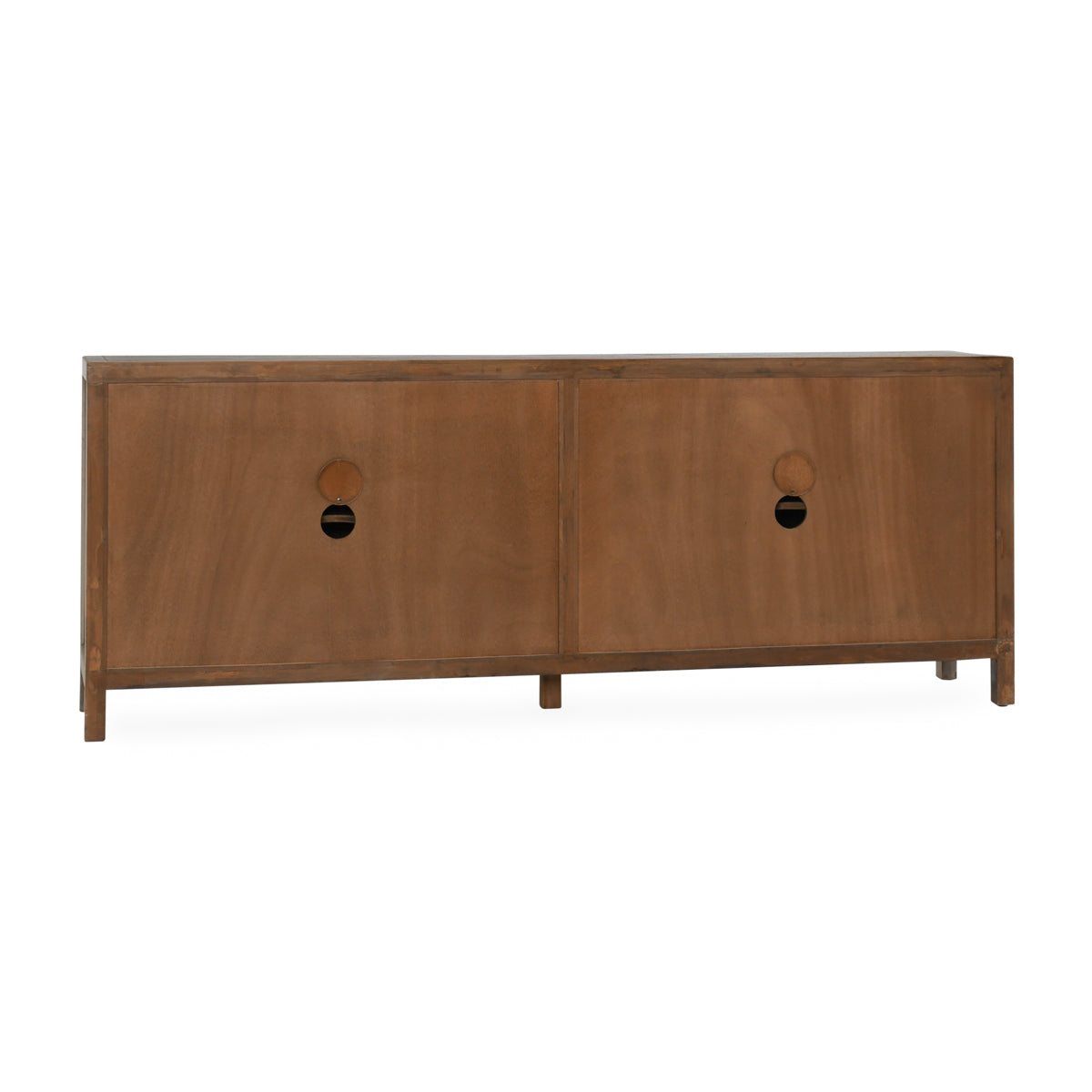 Sienna Reclaimed Pine 4 Door Cabinet - Thumbnail 4