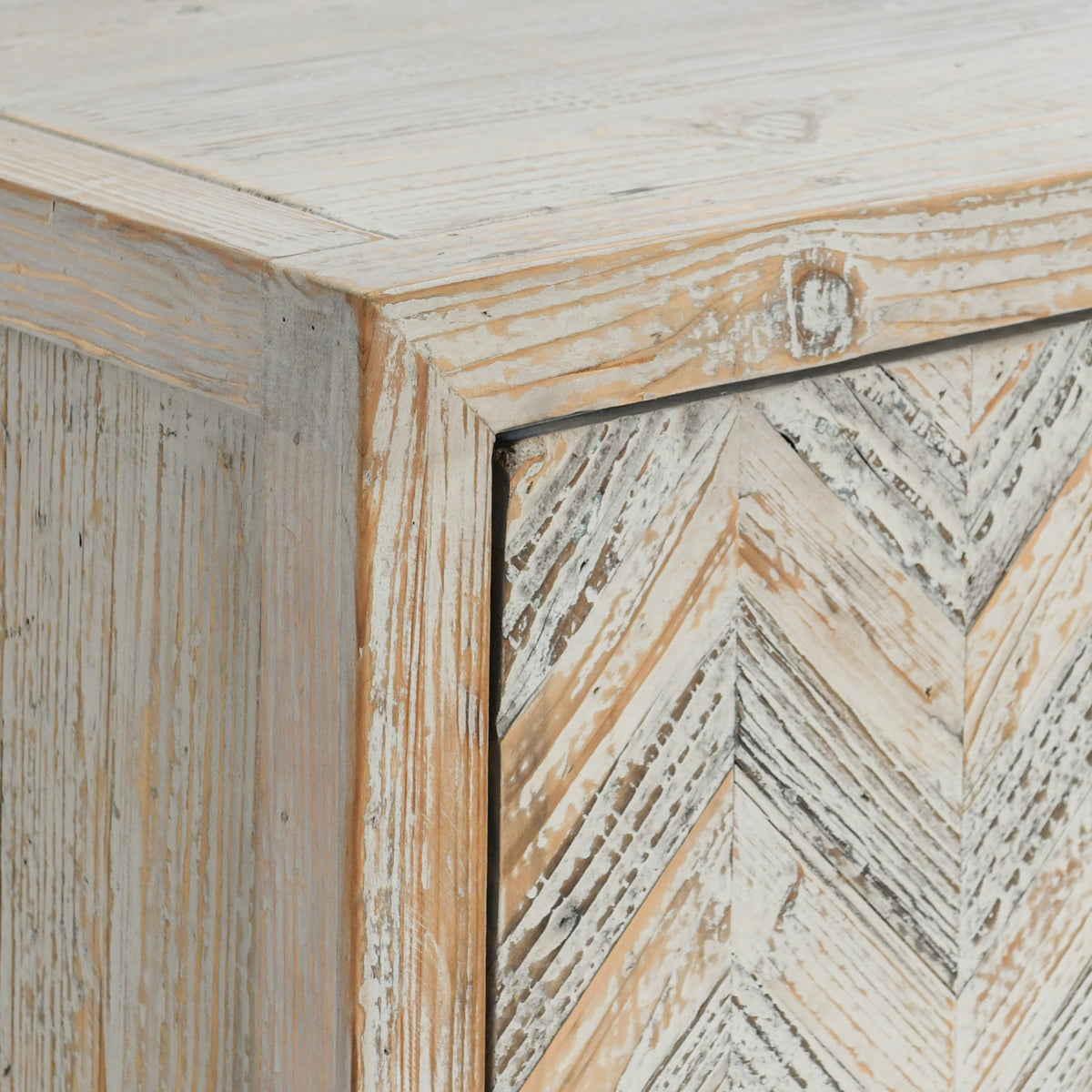Sienna Reclaimed Pine 4 Door Cabinet - Chapin Furniture
