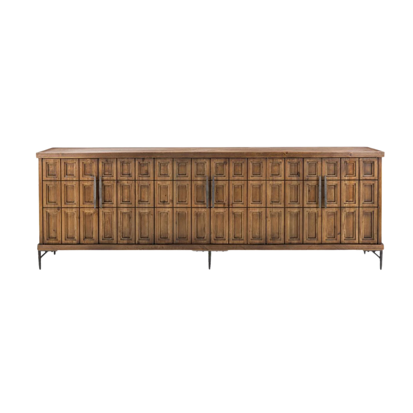 Willmark Reclaimed Pine 6 Dr Cabinet - Mission Brown - Chapin Furniture