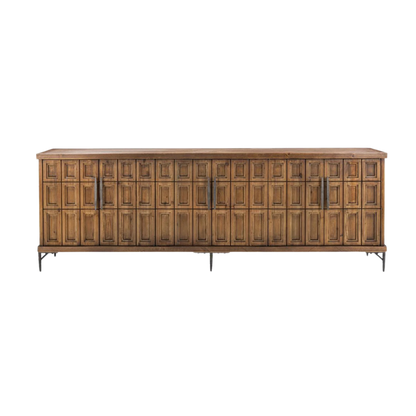 Willmark Reclaimed Pine 6 Dr Cabinet - Mission Brown - Chapin Furniture