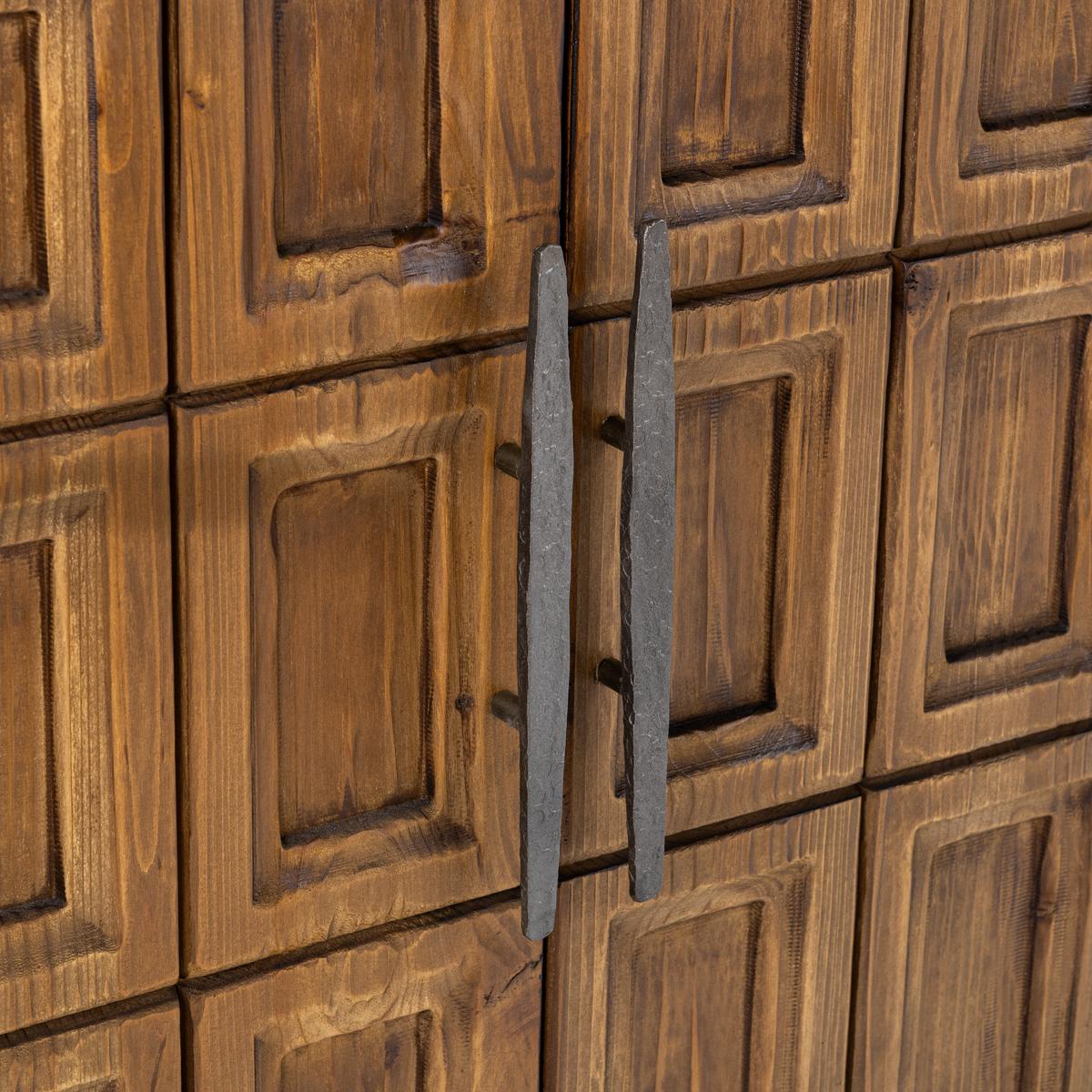 Willmark Reclaimed Pine 6 Dr Cabinet - Mission Brown - Chapin Furniture