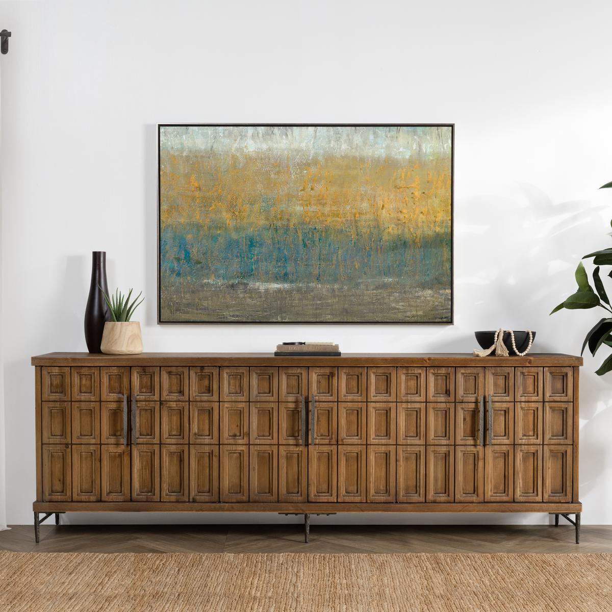 Willmark Reclaimed Pine 6 Dr Cabinet - Mission Brown - Chapin Furniture