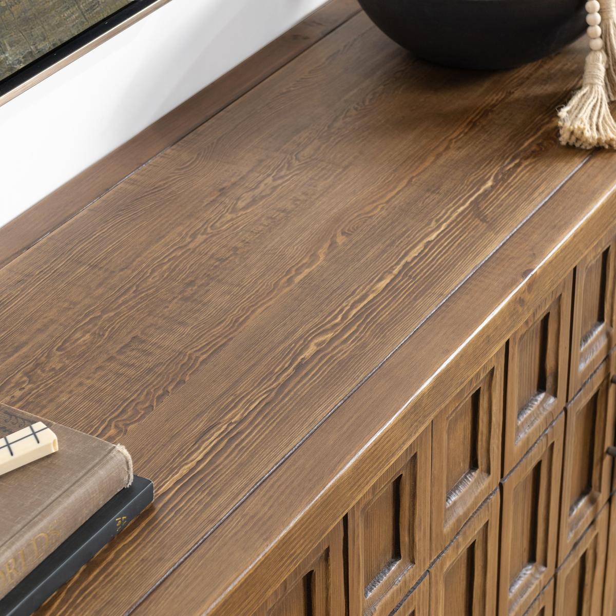 Willmark Reclaimed Pine 6 Dr Cabinet - Mission Brown - Chapin Furniture