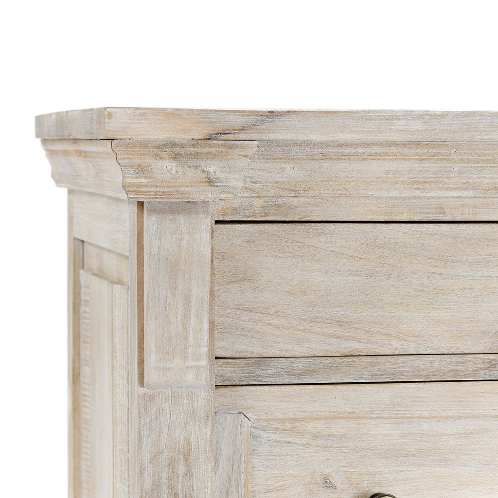 Adelaide 6 Drawer Wood Chest- White Wash - Chapin Furniture