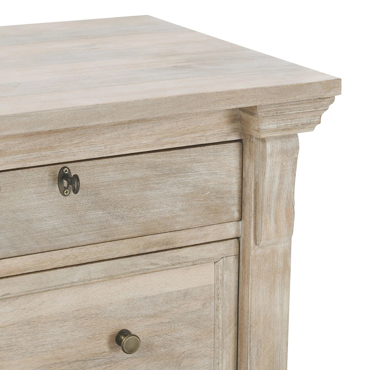 Adelaide 9 Drawer Wood Dresser- White Wash - Chapin Furniture