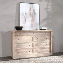 Adelaide 9 Drawer Wood Dresser- White Wash - Chapin Furniture
