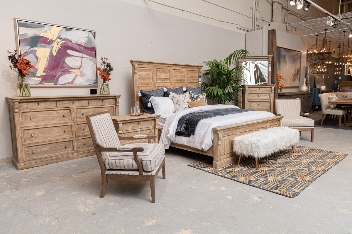 Adelaide 9 Drawer Wood Dresser- White Wash - Chapin Furniture