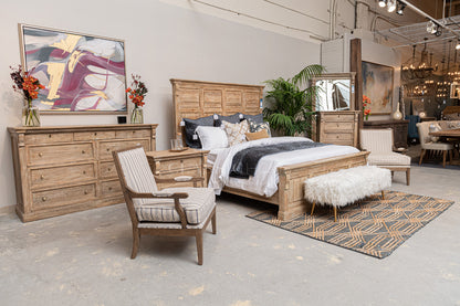 Adelaide 9 Drawer Wood Dresser- White Wash - Chapin Furniture