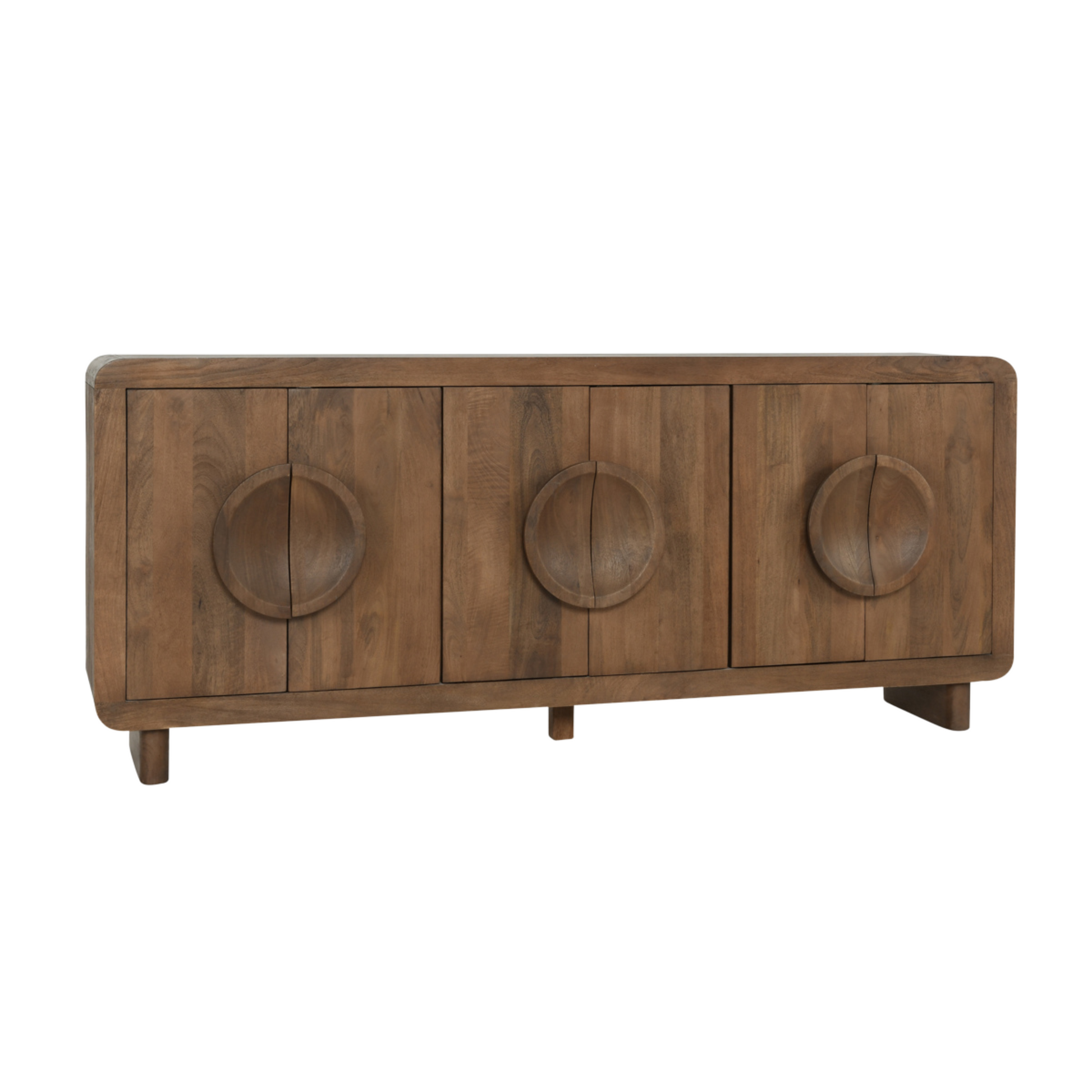 Vally Mango Wood 6 Door Buffet - Natural - Chapin Furniture