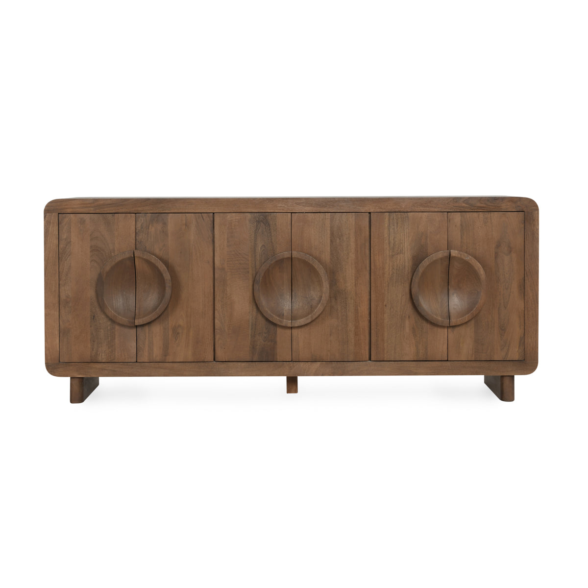 Vally Mango Wood 6 Door Buffet - Natural - Chapin Furniture