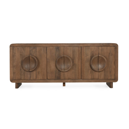 Vally Mango Wood 6 Door Buffet - Natural - Chapin Furniture