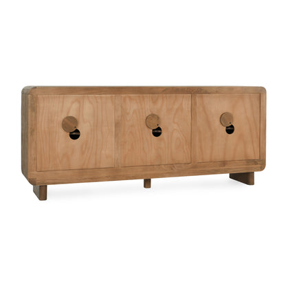 Vally Mango Wood 6 Door Buffet - Natural - Chapin Furniture