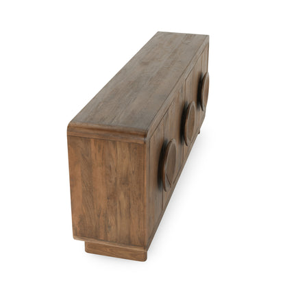 Vally Mango Wood 6 Door Buffet - Natural - Chapin Furniture