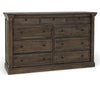 Adelaide 9 Drawer Wood Dresser- Cocoa Brown - Chapin Furniture