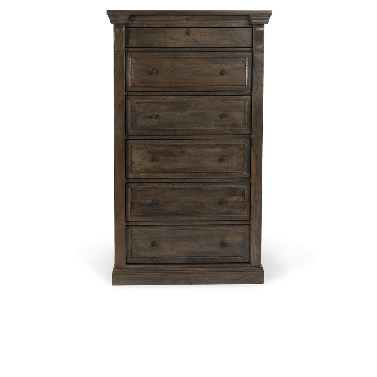 Adelaide 6 Drawer Wood Chest- Cocoa Brown - Chapin Furniture