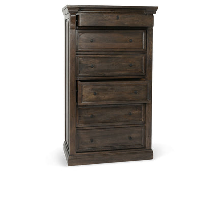 Adelaide 6 Drawer Wood Chest- Cocoa Brown - Chapin Furniture